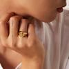 Винтажное Ангельское Кольцо с Позолотой 18K Водонепроницаемое Кольцо с Купидоном из Нержавеющей Стали Минималистичные Долговечные Женские Золотые Украшения для Женщин