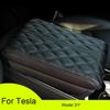 Memory Cotton Car Armrest Box Cover For Tesla Model 3/Y - Artificial Leather Auto Armrest Cover Trim Center Console