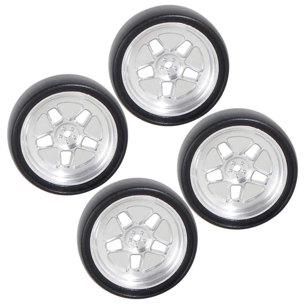 1/18 Remote Control Drift Car Upgrade Tires 4PCS With Metal Rims For Enhanced Control And Stability Driving Experience