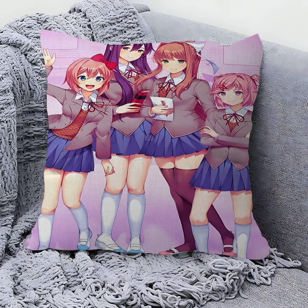 Аниме D-Doki Literatuare DDLC Кленовая Дизайн Наволочка Счастливый Осенний Урожай Декор Праздничный Декор Наволочка