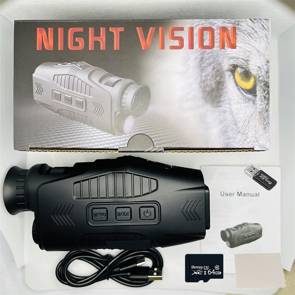 R11 1080p перезаряжаемый монокулярный телескоп 5x цифровой зум 300 м инфракрасное ночное видение для охоты, кемпинга, видеозаписи