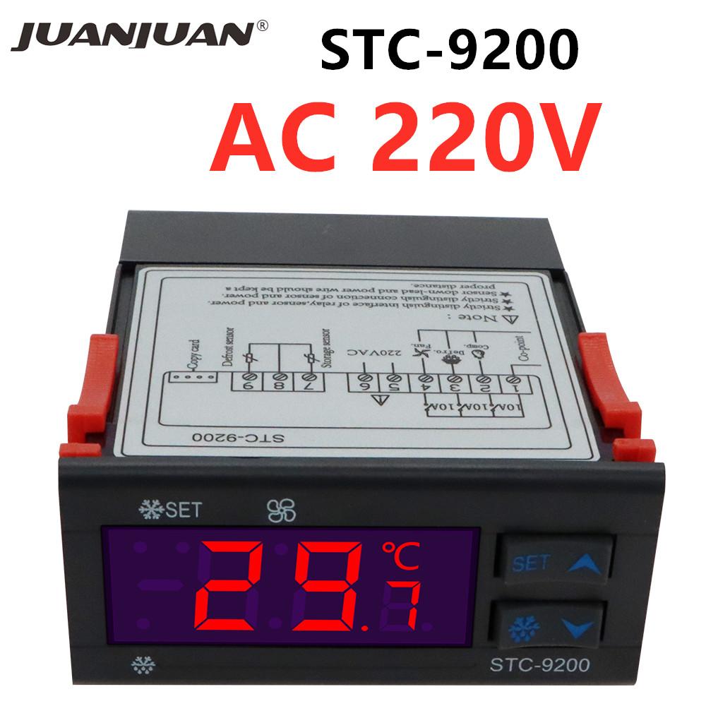 STC-1000 STC-3000 3008 3028 Цифровой терморегулятор STC-8080A+ STC-9100 Терморегулятор 220В Обогрев Охлаждение Термостат