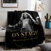 Musician On Stage Art Blanket for all seasons blanket lunch break throw gift