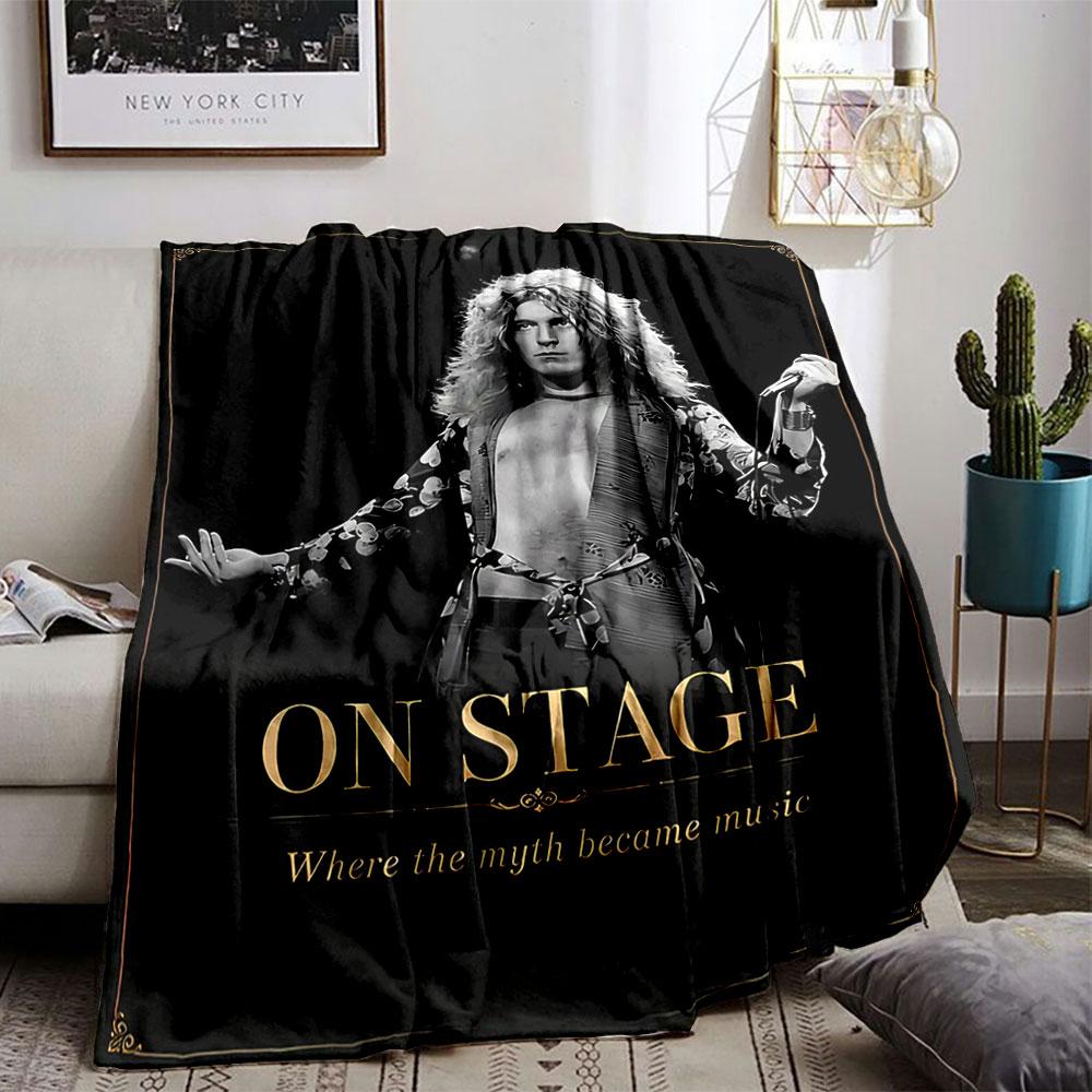Musician On Stage Art Blanket for all seasons blanket lunch break throw gift