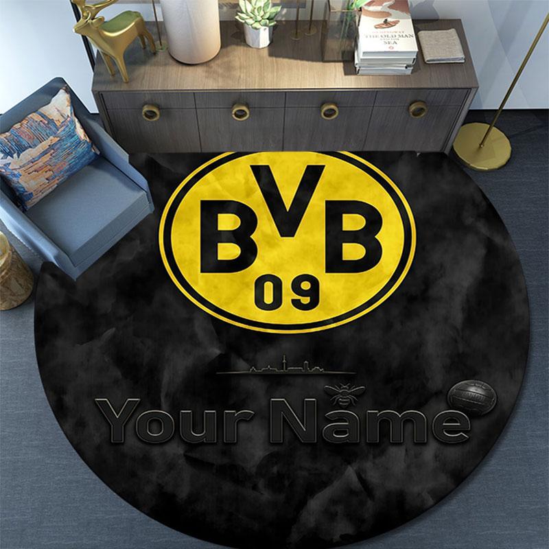 Custom Name,BVB 09 pattern round rug,Carpet Rug for Living Room Bedroom Playroom ,Non-slip Floor Mat,Holiday Gifts and Birthday Gifts.