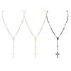 Женские necklaces-розарии 2026 Новая модная бижутерия, Золотой цвет Цепочка-ожерелье с подвеской-медальоном Девы Марии