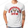 100% Чистый Хлопок Повседневная Унисекс Футболка Powerhouse Gym Футболки с Коротким Рукавом Футболка с Круглым Вырезом Смешные Топы