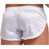 Мужские атласные боксеры-брифы с разрезом по бокам, со встроенным гульфиком, эластичным поясом, домашняя одежда, пижамные шорты