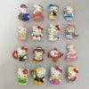 Набор из 16 милых ПВХ фигурок Hello Kitty Мультяшный кот Игрушки Мини-украшения для ландшафта Идеальный подарок для детей