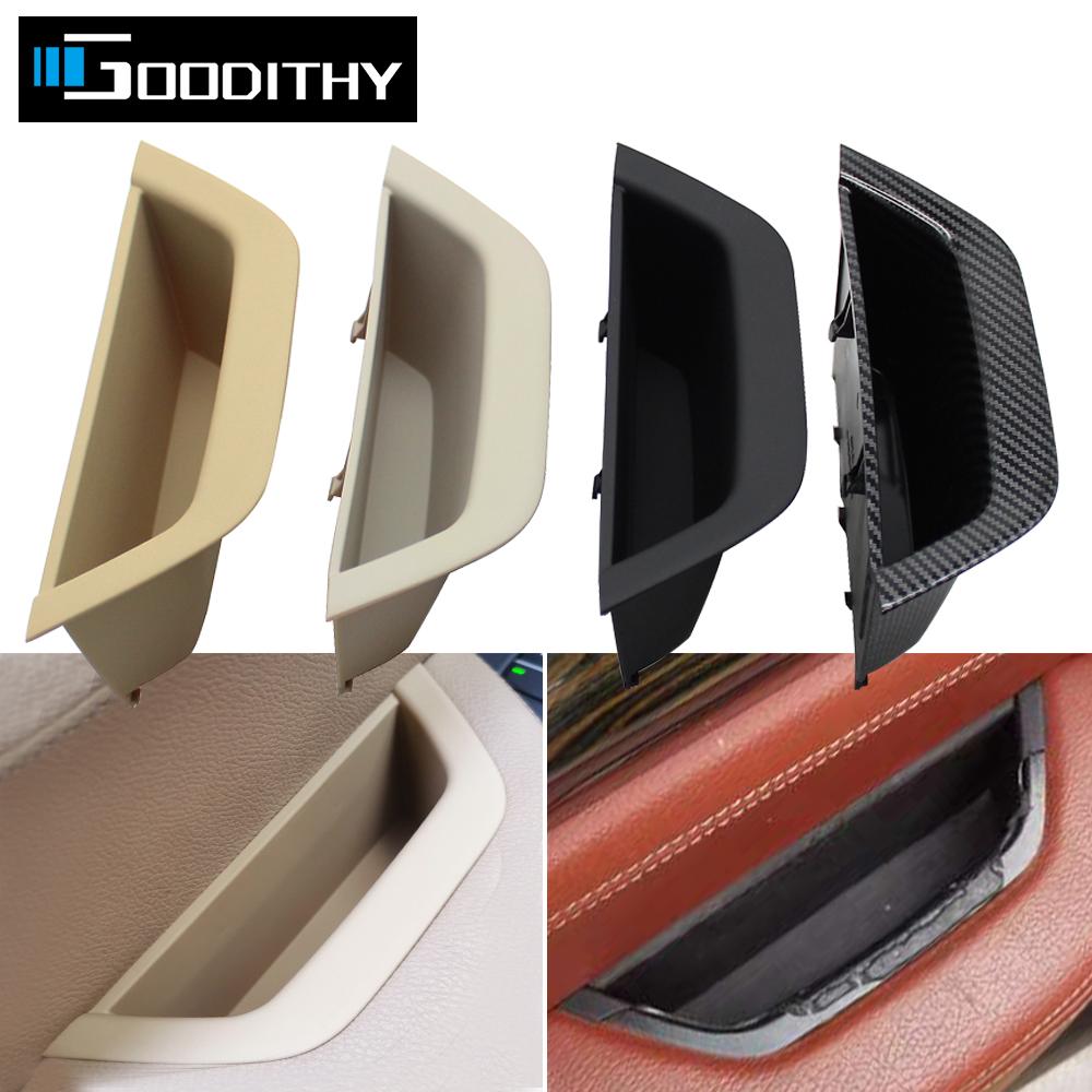 LHD RHD Interior Driver Door Pull Handle Armrest Panel Cover Storage Box For BMW X3 X4 F25 F26 2010-2016