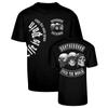 Футболка унисекс Life Is Pain Brotherhood Fuck The World Biker Mc