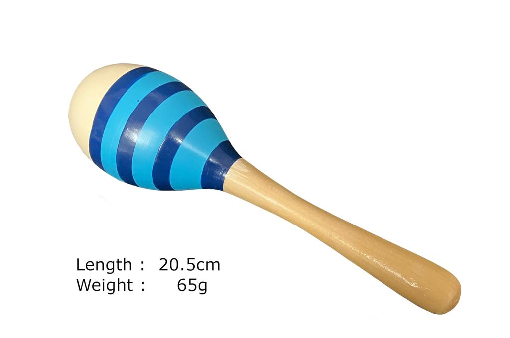 Игрушка Деревянные маракасы Погремушка Погремушка Подарок Детям Младенцу Латинский Ударный Деревянный Ударный Инструмент Шейкер Ритмичный Духовой Оркестр Караоке Вечеринка (синий)