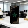 M-Марокко F-Флаг АРТ Чехол для телефона Для iPhone 17, 16,15,14,13,12,11 Plus,Pro Max, Другие Мягкий Черный Чехол