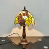 20CM European Style Leaf Small Table Lamp Tiffany Style Home Decoration, Study Glass Antique Gift Boutique Lighting Decoration