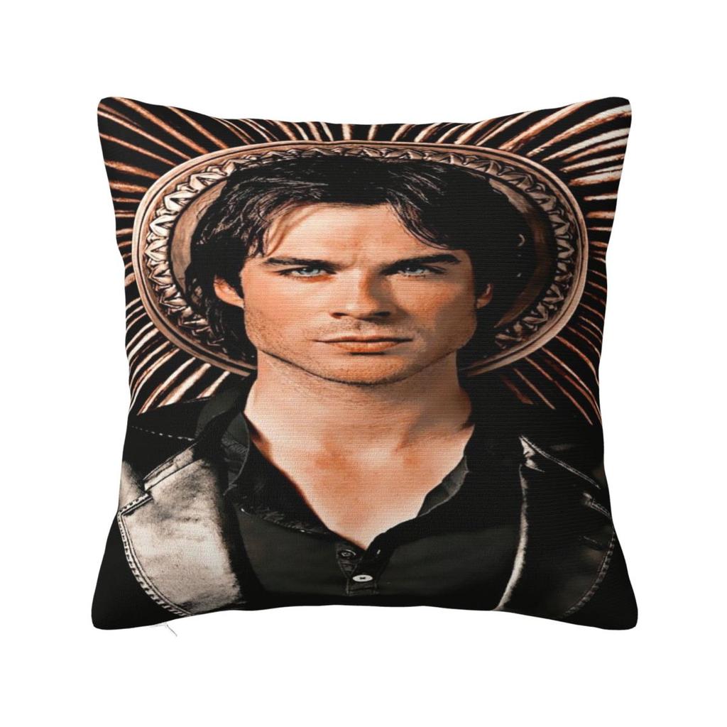 Наволочка Damon Salvatore Мерч Печать Чехол для Подушки Наволочки Домашний Декор Квадратный Разные Размеры