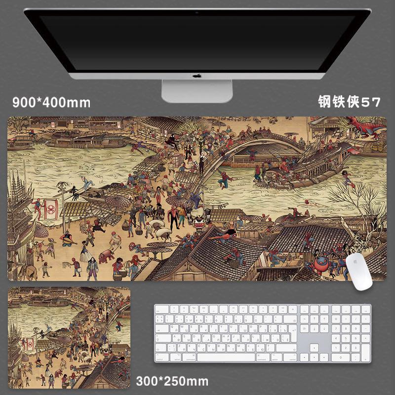 For Spider-Man Mouse Pad Extra Large Game Animation Computer Keyboard(80X40cm)