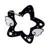 Acrylic Wing/Star Shape Carabiner Hook Clips Card Holder Keychain Portable Outdoor Keyring Hook Backpack Pendant Gifts