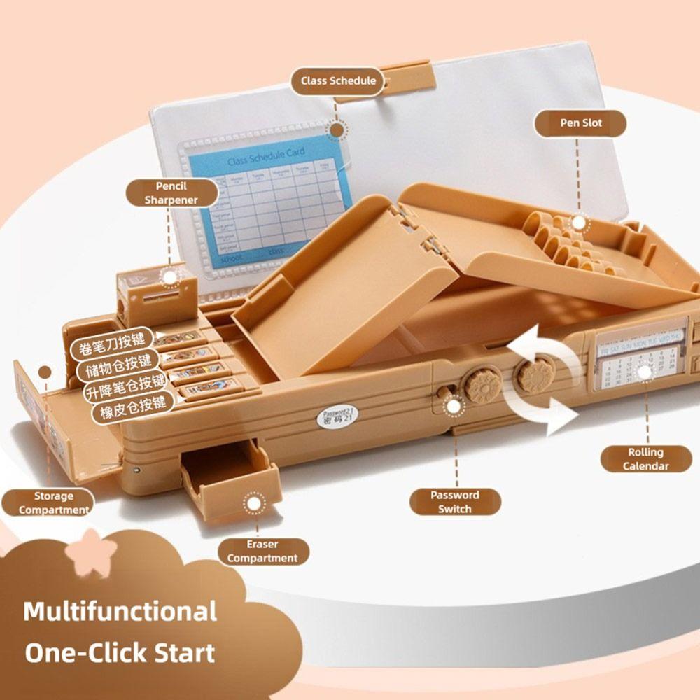 Двухслойный пенал-капибара большой вместимости, органайзер для канцелярских принадлежностей, пенал, студенты