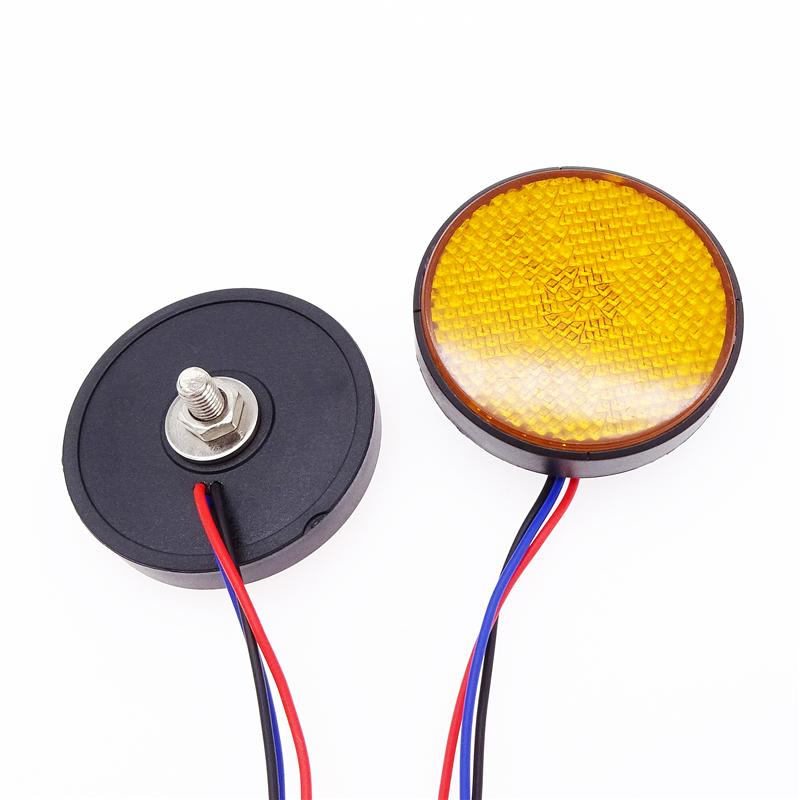 2 шт. мотоцикл 24 светодиодный стоп-сигнал Предупреждающий отражатель света круглый задний задний габаритный фонарь для автомобиля мотоцикл грузовик указатель поворота