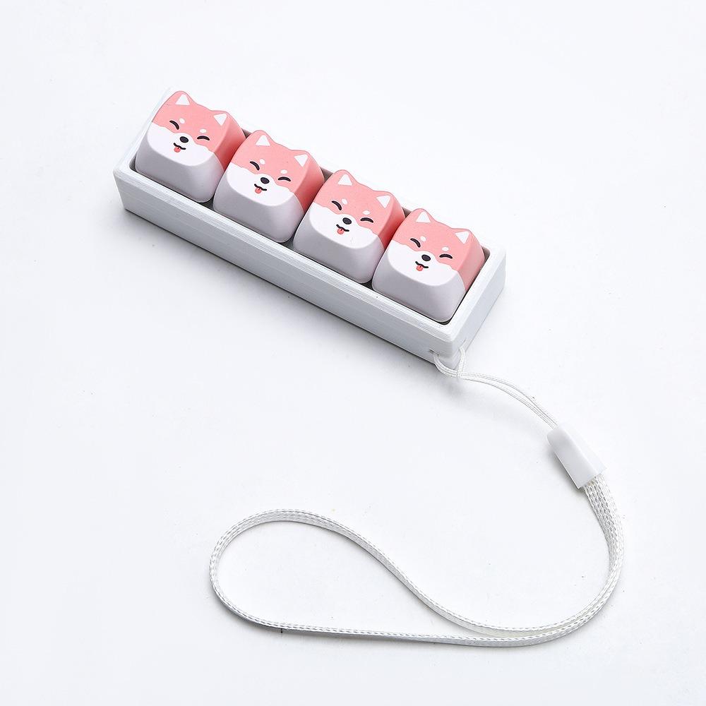Lightweight Keycap Fidget Keychain Cat Shape Finger Press Keycap Keychain Fidget Toy