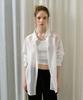 Hane [Набор резинок для волос] Прозрачная рубашка Tencel Glow_Milk Glow