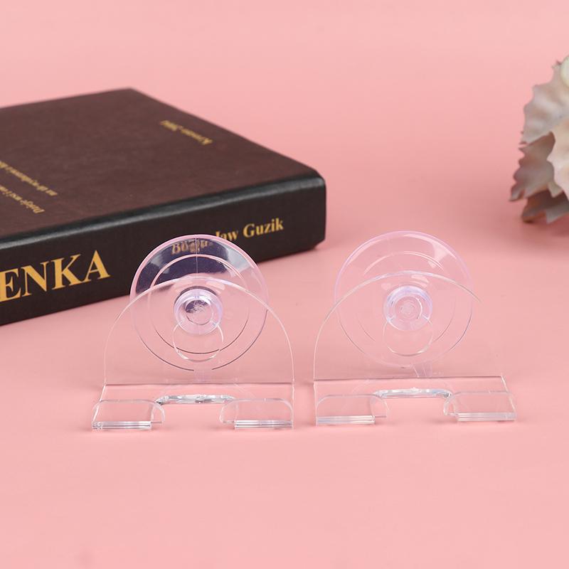 2 шт. держатель для бритвы на присоске прозрачный крючок стойка для бритвы водонепроницаемый съемный