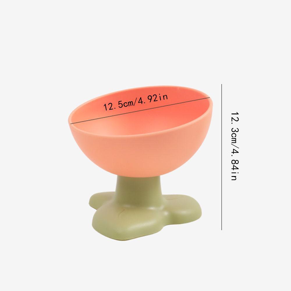 Миска для кошек в виде цветка, керамическая миска для еды и воды - милая миска-кормушка для питомцев, нескользящая, товары для кошек, для котят, щенков, мелких питомцев