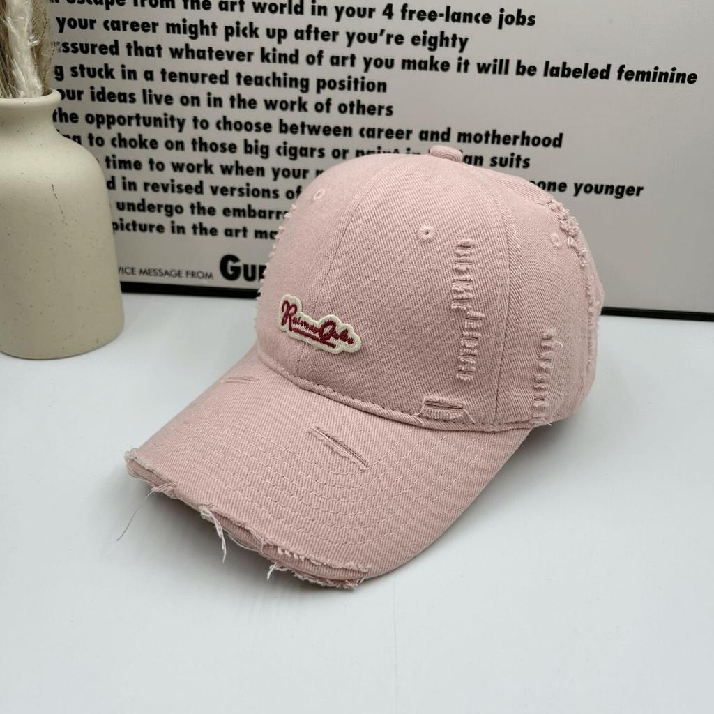New versatile cap men and women couples baseball cap deep top hard top letter embroidery spring and summer sunshade