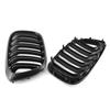 Double Slat Front Kidney Grille Grill Black Replacement for BMW G01 X3 G02 X4 2018-2020