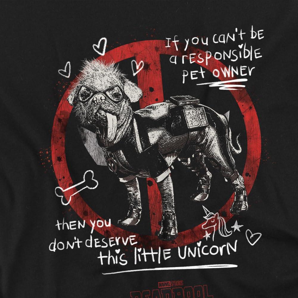 Deadpool & Wolverine Mens Dogpool Unicorn T-Shirt