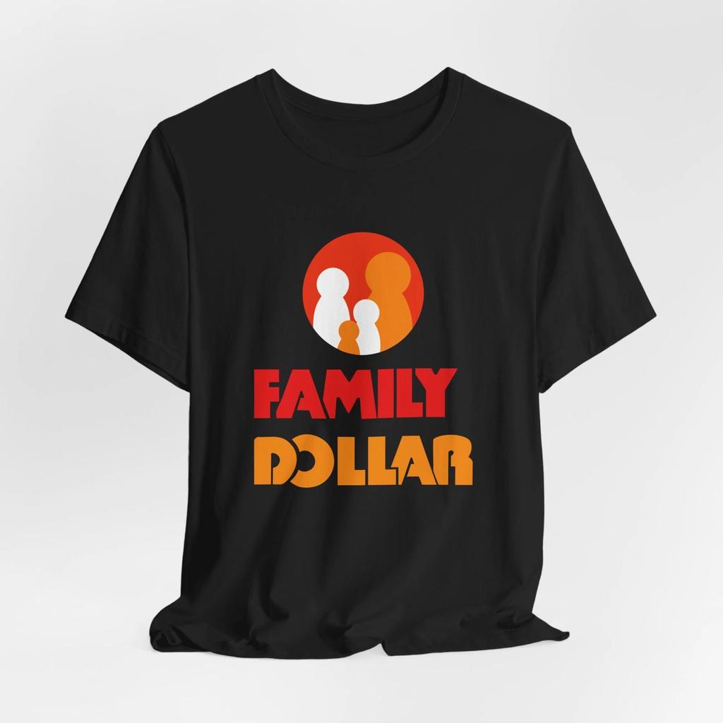 Men's and Women's T-shirts New Family Dollar Logo