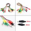 10pcs Alligator Clip Colorful Cord Electronic DIY Double-head Test Power Cable Connection Line Accessories Electrical