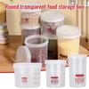 Food Storage Box Round Sealed Plastic Milk Powder Storage Tank With Scale
