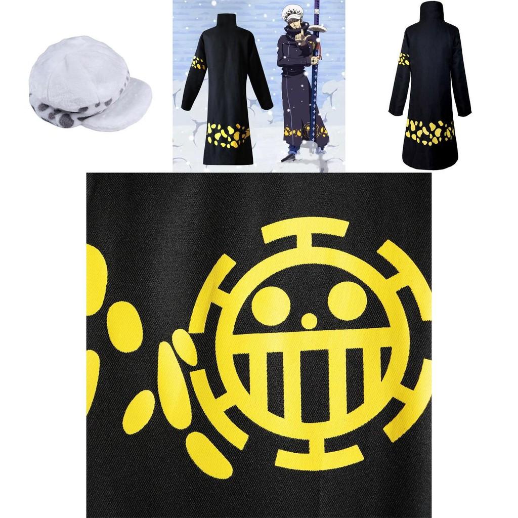 Exquisite Trafalgar Law Cosplay Costume Set With Cloak Pants And Hat