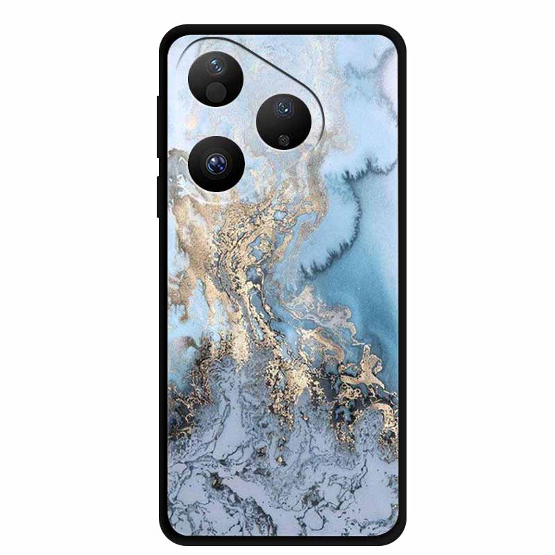 Красочный чехол для Huawei Pura 80 Чехол Мультяшное Животное Силиконовый Черный Мягкий Чехол для Huawei Pura 80 Чехол Защитный Бампер Pura80