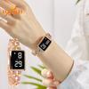 Exquisite Craftsmanship Women's LED Watch: Square Dial, Digital Display, Touch Operation, Precise Time - A Stylish Jewelry Accessory