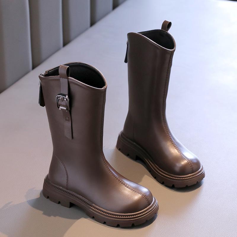 Зимние высокие ботинки с добавлением флиса для детей