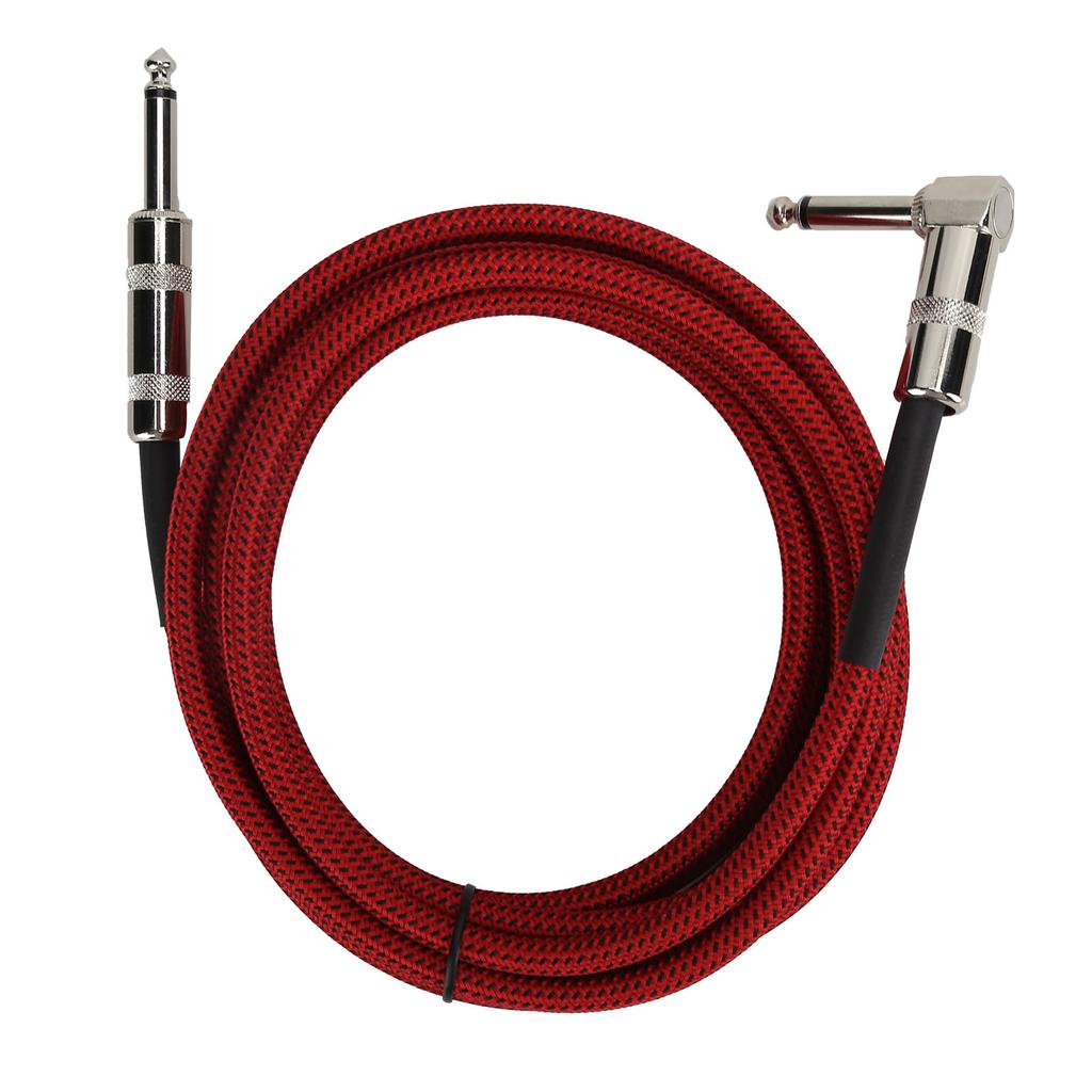 JORINDO Electric Guitar Amp Cable 6.35mm Musical Instrument   Cord Connection 1/4in Red