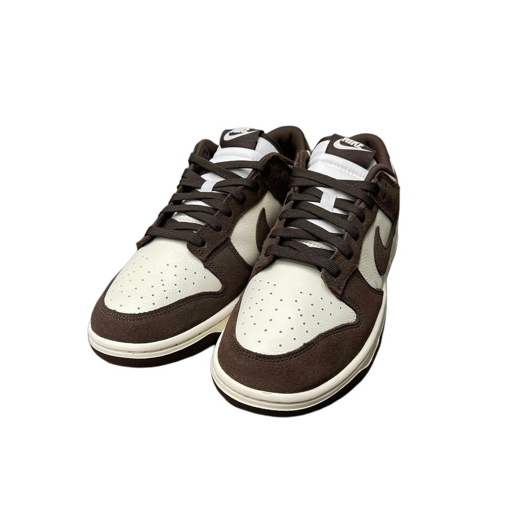 Nike Кроссовки Nike Dunk Low Retro SE Мужские Бледно-слоновая кость Барочный коричневый Низкие Кожа Замша Классические Повседневные Кроссовки FQ8249-104