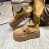 Fashion Commuter Retro Platform Women's New Spring and Autumn Versatile Small Man Heightening Love Single Shoes