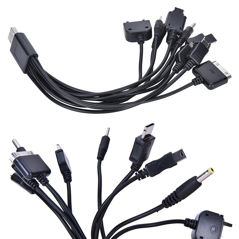 10 в 1 USB универсальный многофункциональный USB-кабель для зарядки сотового телефона