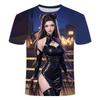2024 Summer New 3D Printed Men's Round Neck T-shirt Popular Trend Sexy Bunny Girl Series