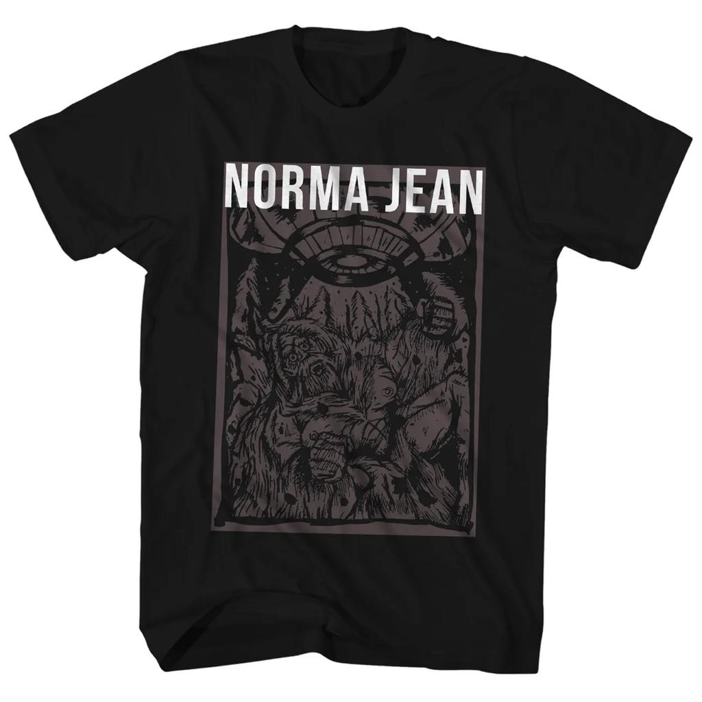 НОВАЯ черная футболка из плотного хлопка с принтом группы Norma Jean, мужская, полный размер AG691