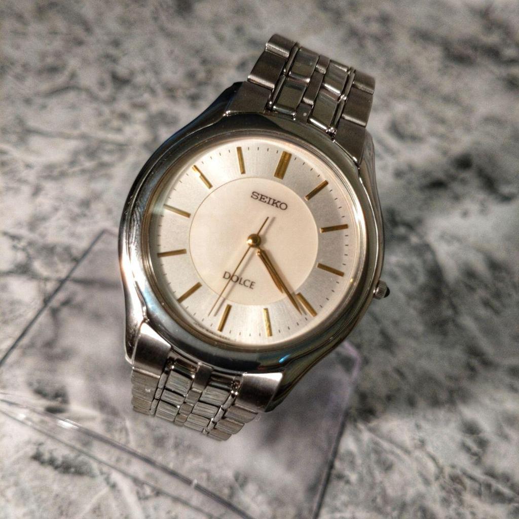 [USED] Rare SEIKO Dolce Watch In Silver and Gold