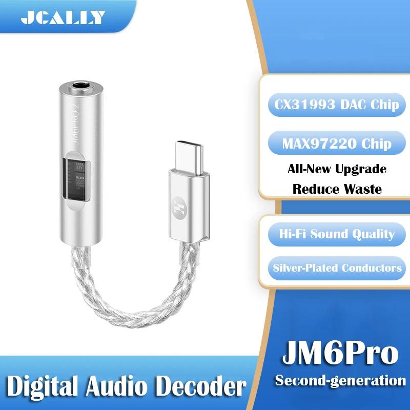 Улучшенный усилитель мощности наушников JM6 Pro2 с ЦАП CX31993 и операционным усилителем MAX97220, адаптер PCM 32 бит/384 кГц для телефона, ноутбука, планшета
