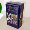 Таро «Идиго из Китая» 12*7 см, 79 Милых Карточек в Китайском Стиле, Плотный Картон 350 г/м² с Двусторонним Тиснением, Матовый, в Жесткой Коробке