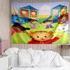 Daniel Tiger's Neighborhood Tapestry for Bedroom Aesthetic Classroom Tapestries Wall Hanging for Living Room Dorm Office,Ideal Creative Gift