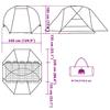 Fishing Tent for 5 Persons Olive Green Waterproof