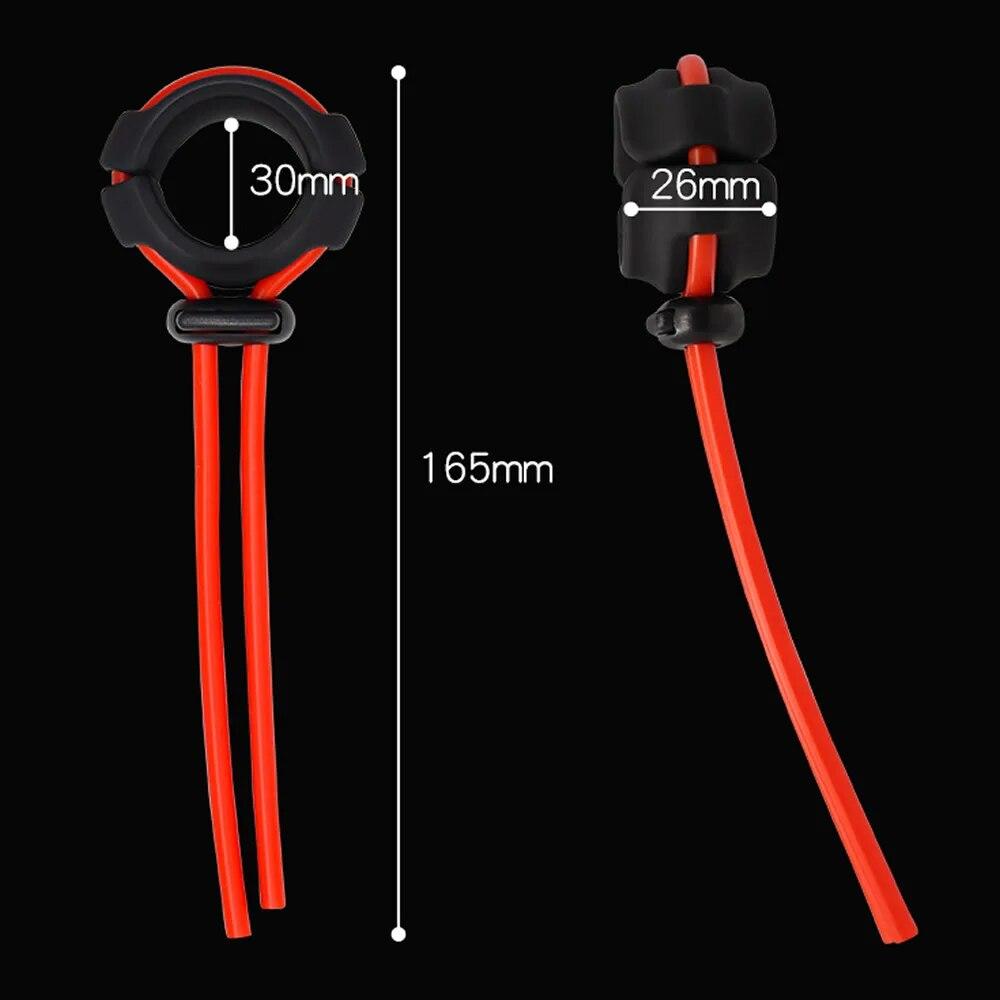 Регулируемый мужской силиконовый замок для пениса, кольцо на член, бондаж, задержка эрекции, увеличение, шарик, носилки, массажер, мужские секс-игрушки