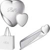 Зеркало ReFa Heart + Расческа ReFa Heart Aira Набор Серебряный + Компактный Дизайн + Стильный + Аксессуары для Красоты